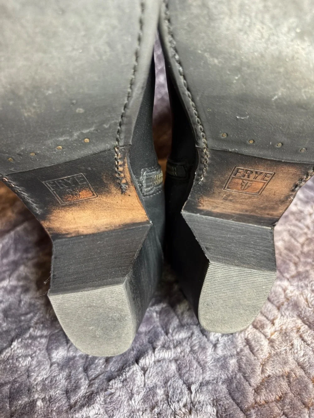 Frye Jackie Rivet Leather Ankle Boots 8.5M
